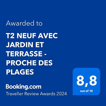T2 Neuf Avec Jardin Et Terrasse - Proche Des Plages サン・シル・シュル・メール エクステリア 写真